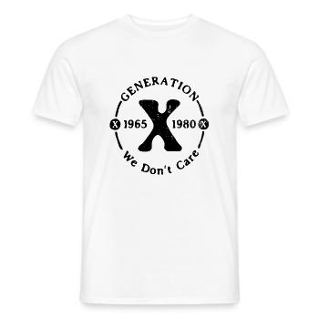 Generation X Stay Strong Positives Zitat Niedliche 80er Jahre - Männer T-Shirt - Weiß - Vorne - AI Model Male 178 dark (178cm)