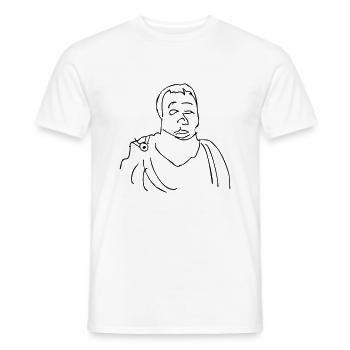 Gaius Quintus Catulle Rome Poète Vérone Latin - T-shirt homme - blanc - Devant - AI Model Male 178 dark (178cm)