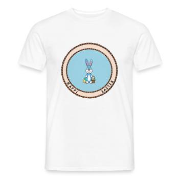 Happy Easter - Men's T-Shirt - white - Front - AI Model Male 178 dark (178cm)