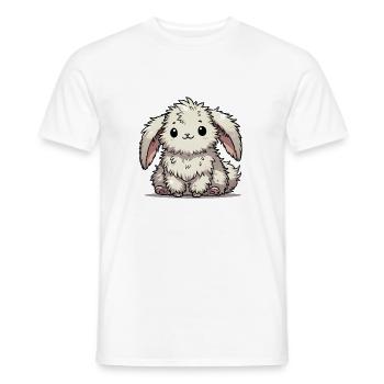 hase comic tier - Männer T-Shirt - Weiß - Vorne - AI Model Male 178 dark (178cm)