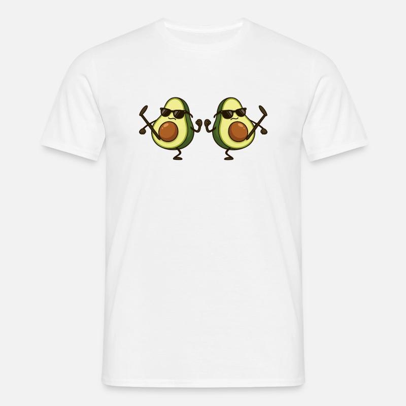 avocado karate 2 - Männer T-Shirt - Weiß
