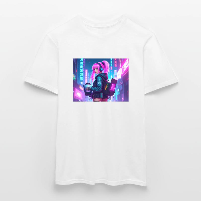 Cyber DJ Coder – Beats, Bytes & Blinks Männer T-Shirt