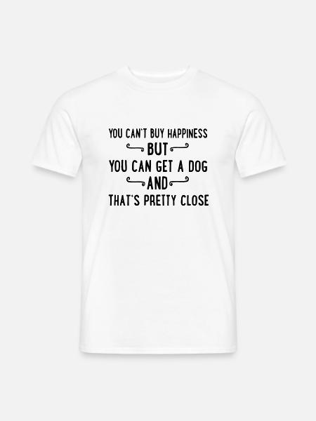 Hund - Männer T-Shirt - Weiß