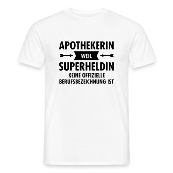 Apothekerin - Superheldin - Männer T-Shirt - Weiß - Vorne - AI Model Male 178 dark (178cm)
