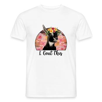 I Goat This - Men's T-Shirt - white - Front - AI Model Male 178 dark (178cm)