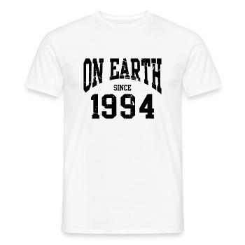 Birthday - On Earth Since 1994 - Geburtstag - Men's T-Shirt - white - Front - AI Model Male 178 dark (178cm)