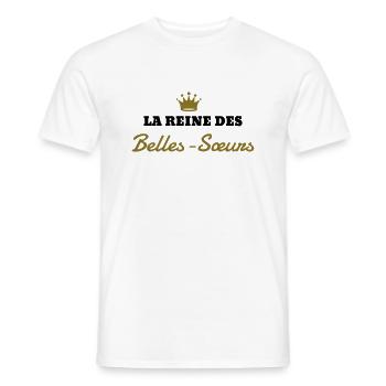 Belle Soeur / Sœur / Sœurette / Soeurette Famille - T-shirt homme - blanc - Devant - AI Model Male 178 dark (178cm)
