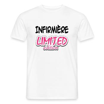 Docteur / Infirmier / Kiné / Médecin / Infirmière - Men's T-Shirt - white - Front - AI Model Male 178 dark (178cm)