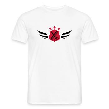 Coiffure - Coiffeur - Coiffeuse - T-shirt homme - blanc - Devant - AI Model Male 178 dark (178cm)