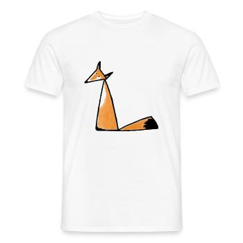 Triangle fox - Men's T-Shirt - white - Front - AI Model Male 178 dark (178cm)