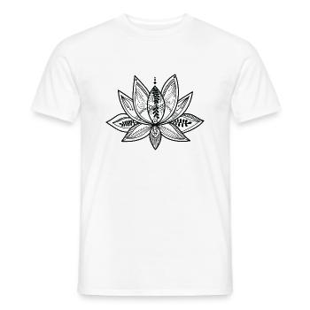 Lotus Fleur - T-shirt homme - blanc - Devant - AI Model Male 178 dark (178cm)
