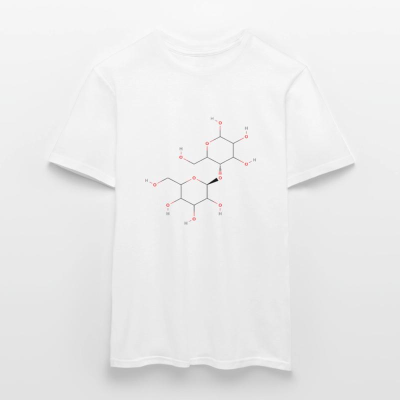 Cellulose Molecule - Colored Structural Formula Men's T-Shirt