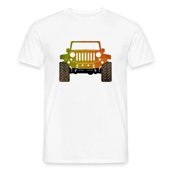 Jeep - Men's T-Shirt - white - Front - AI Model Male 178 dark (178cm)