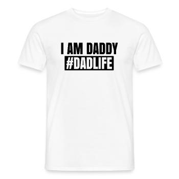 I Am Daddy - Men's T-Shirt - white - Front - AI Model Male 178 dark (178cm)