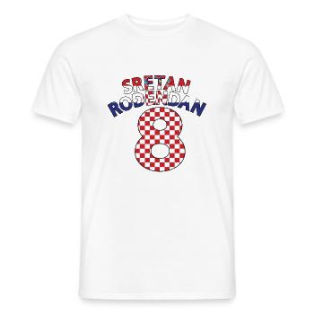 Kroatien 8. Geburtstag Sretan Rodendan 8 - Männer T-Shirt - Weiß - Vorne - AI Model Male 178 dark (178cm)