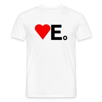 j aime l esperanto coeur EO esperanto - T-shirt homme - blanc - Devant - AI Model Male 178 dark (178cm)