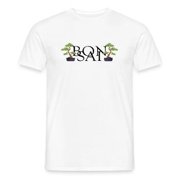 bonsai nebari yamadori japan bonsai garden - Men's T-Shirt - white - Front - AI Model Male 178 dark (178cm)