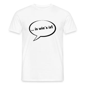 is wie s is Blase - Männer T-Shirt - Weiß - Vorne - AI Model Male 178 dark (178cm)