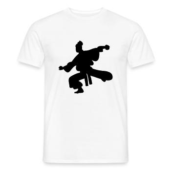 Maître de Kungfu - T-shirt homme - blanc - Devant - AI Model Male 178 dark (178cm)