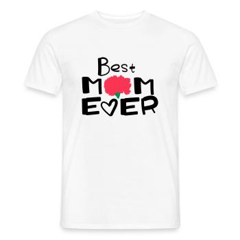 Happy Mothers Day lettering 2 - Men's T-Shirt - white - Front - AI Model Male 178 dark (178cm)