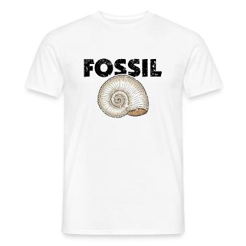 Zweideutig Fossil, Urgestein, Rarität, - Männer T-Shirt - Weiß - Vorne - AI Model Male 178 dark (178cm)