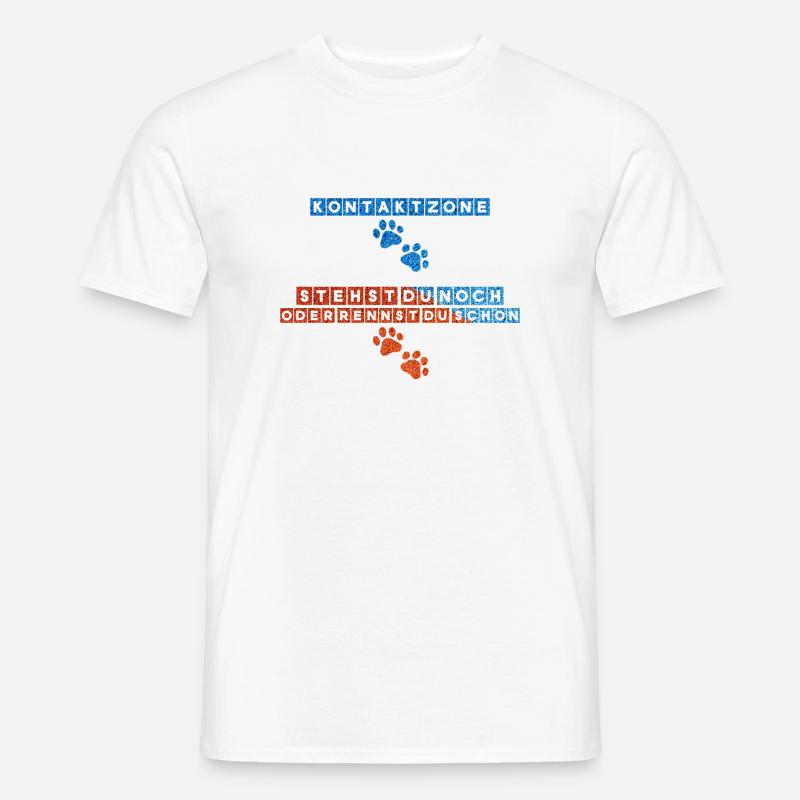 Agility Kontaktzonen - Männer T-Shirt - Weiß