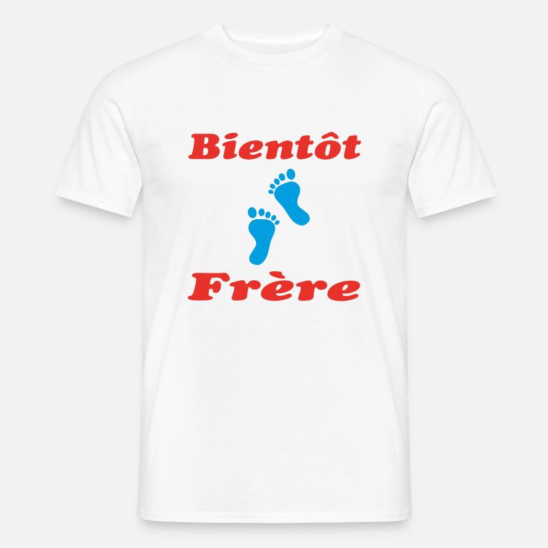 Bald ein Bruder - Männer T-Shirt - Weiß