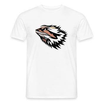 Bearded dragon - Men's T-Shirt - white - Front - AI Model Male 178 dark (178cm)