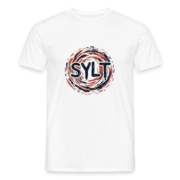 Sylt - Nordsee - Deutschland - Kampen - Insel - Männer T-Shirt - Weiß - Vorne - AI Model Male 178 dark (178cm)