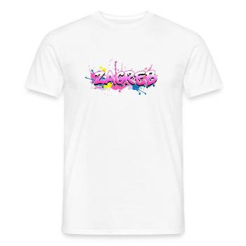Croatie HRVATSKA Croatie HRV Travel Europe Zagreb - T-shirt homme - blanc - Devant - AI Model Male 178 dark (178cm)