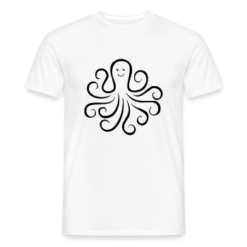 krake 01 - Männer T-Shirt - Weiß - Vorne - AI Model Male 178 dark (178cm)