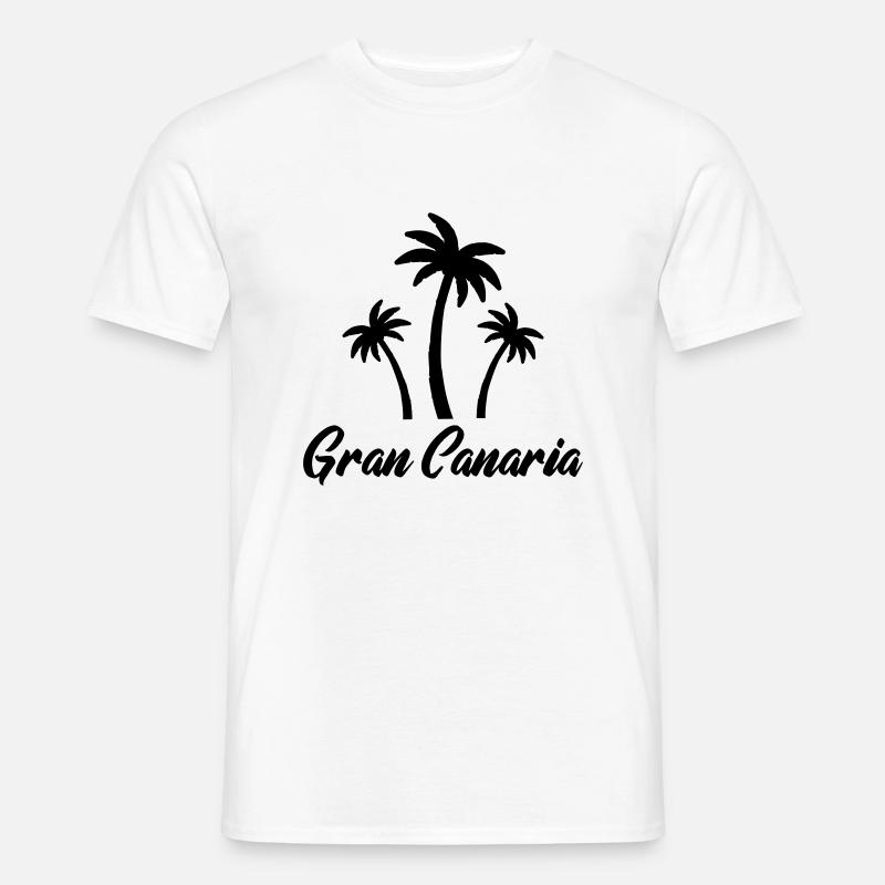 Gran Canaria - T-skjorte herre - hvit