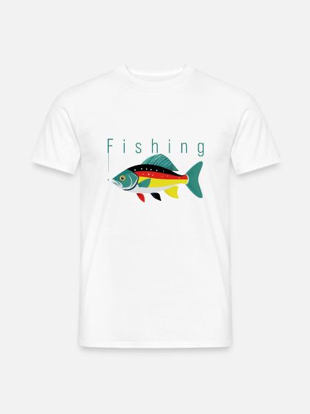 Fishing - Männer T-Shirt - Weiß
