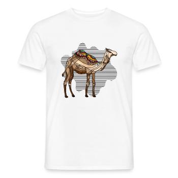 Camel - Men's T-Shirt - white - Front - AI Model Male 178 dark (178cm)
