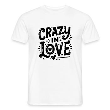 Fou amoureux - T-shirt homme - blanc - Devant - AI Model Male 178 dark (178cm)