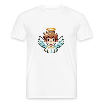 Angel Boy - Men's T-Shirt - white - Front - AI Model Male 178 dark (178cm)
