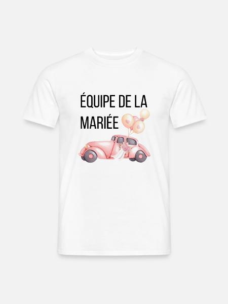 Bridal Team - Car Wedding - Men's T-Shirt - white