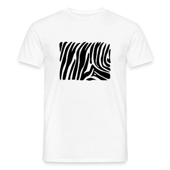 zebra - Männer T-Shirt - Weiß - Vorne - AI Model Male 178 dark (178cm)