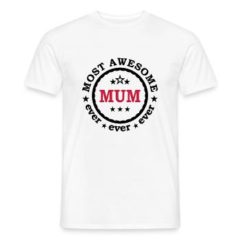Beste Mutter ever Mutti Muttertag Mama Danke - Männer T-Shirt - Weiß - Vorne - AI Model Male 178 dark (178cm)