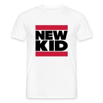 New Kid im Dubstep Look - Männer T-Shirt - Weiß - Vorne - AI Model Male 178 dark (178cm)