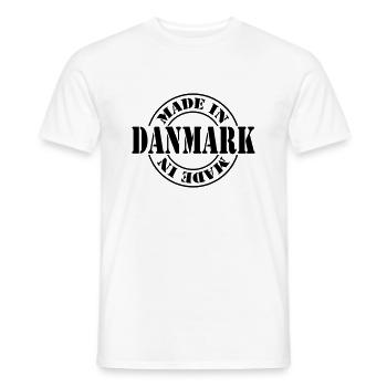 made in danmark m1k2 - T-shirt homme - blanc - Devant - AI Model Male 178 dark (178cm)