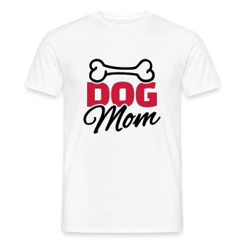 Dog Mom - T-shirt homme - blanc - Devant - AI Model Male 178 dark (178cm)