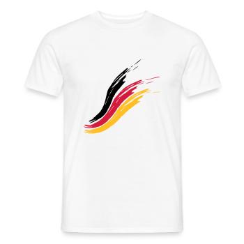 germany flag country proud homeland german tri - Men's T-Shirt - white - Front - AI Model Male 178 dark (178cm)