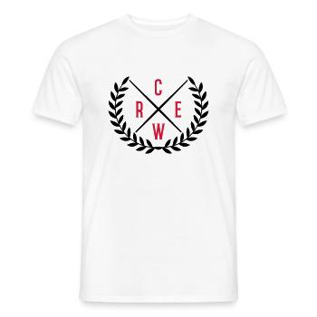 crew kranz - Männer T-Shirt - Weiß - Vorne - AI Model Male 178 dark (178cm)