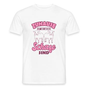 Schafe Landwirtin Spruch - Männer T-Shirt - Weiß - Vorne - AI Model Male 178 dark (178cm)
