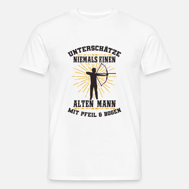 Bogenschießen - Männer T-Shirt - Weiß