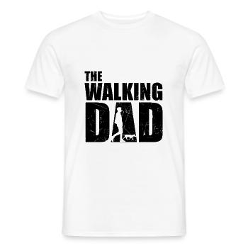 Hundhalter The Walking Dad - Männer T-Shirt - Weiß - Vorne - AI Model Male 178 dark (178cm)