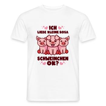 Süße Schweinchen - Männer T-Shirt - Weiß - Vorne - AI Model Male 178 dark (178cm)