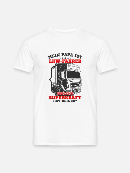LKW-Fahrer - Männer T-Shirt - Weiß