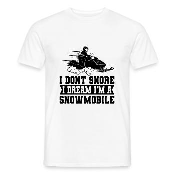 Snowmobile - Men's T-Shirt - white - Front - AI Model Male 178 dark (178cm)